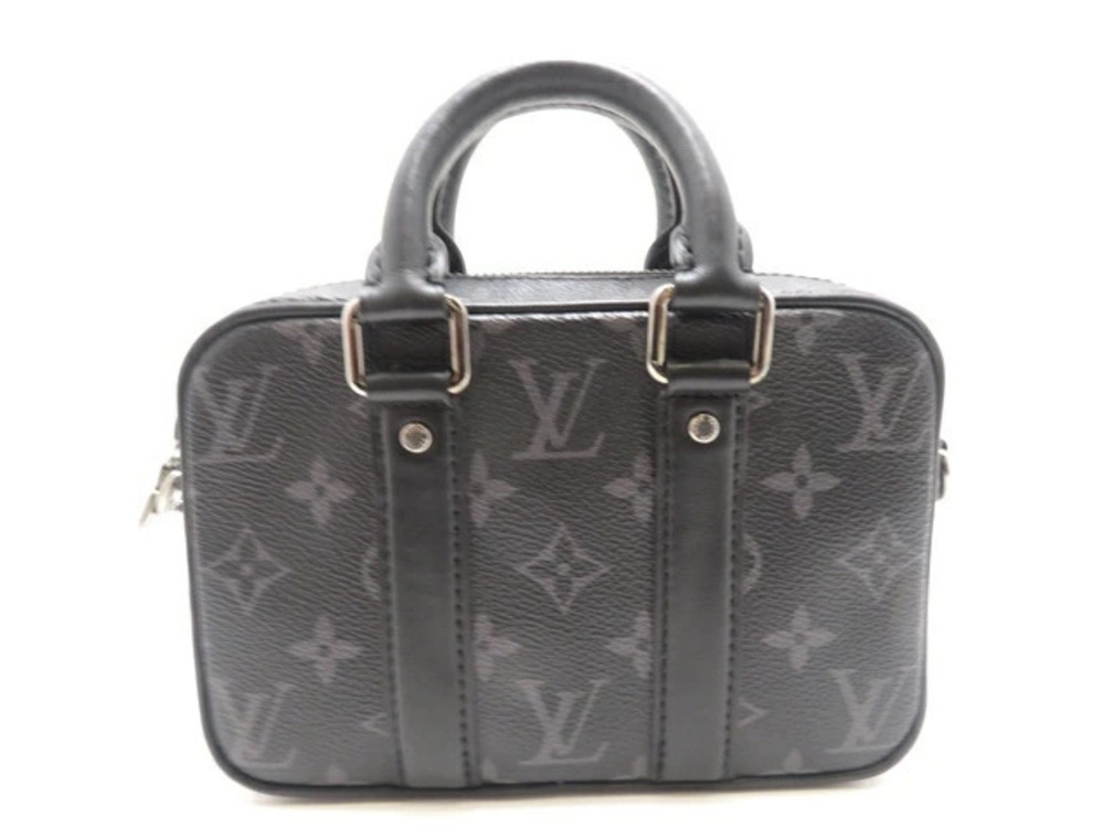 LOUIS VUITTON Bag PDV Monogram Eclipse Black Shoulder Black